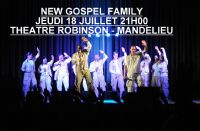 Gospel - Concert de NEW GOSPEL FAMILY **FESTIVAL LES NUITS DE ROBINSON**. Le jeudi 18 juillet 2013 à Mandelieu-La Napoule. Alpes-Maritimes.  21H00